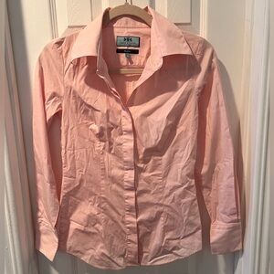 Button-Front Pink Women's Blouse by Worthington
